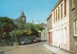 ALDERNEY- Town Clock Tower, High Street(west End) -Single Ring Postmark 1978 On 5p Guernsey Europa Stamp- Ile Aurigny - Alderney