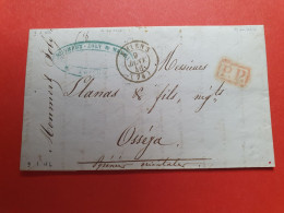 Cachet à Date De Amiens Sur Lettre En PP Avec Texte Pour Osséja En 1846 - Réf 766 - 1801-1848: Vorläufer XIX