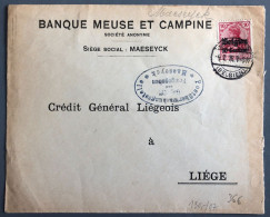 Belgique, Divers Occupation (WW1) Sur Enveloppe TAD Maeseyck 4.2.1916 + Censure Maeseyck - (B2021) - Autres & Non Classés