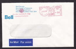 Canada: Cover, 1983, Meter Cancel, Bell, Year Of Communication, Logo (traces Of Use) - Lettres & Documents