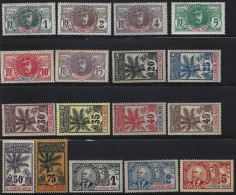 Alto Senegal E Niger 1906 N° Yvert 1/17 Faidherbe, Palme E  Ballay 15 V. Mh* Cpl.  Cat. 400,00 Molto Belli - Unused Stamps