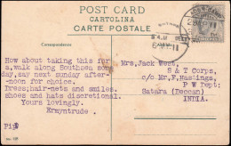 CP ADEN - Poste - Timbre D'Inde Anglaise 3p. Gris Sur Cp, Cachet "Aden Camp 29/4/1911" - Aden (1854-1963)