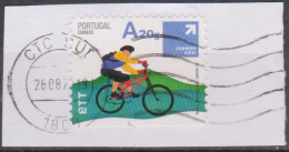 PORTUGAL - 2014 - Desportos Radicais Emissão Base (1º Grupo)  BTT  A20g (o) (sobre Fragmento) MUNDIFIL  Nº 4447 - Gebraucht