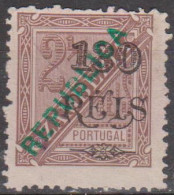 ZAMBÉZIA - 1914, D. Carlos I, C/ Sobga«REPUBLICA»130 R. S/ 2 1/2 R. D.12 3/4  (*) MNG (Sob. Verde) MUNDIFIL  Nº 73a - Zambeze