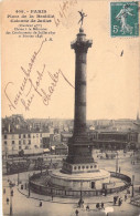 FRANCE - 75 - PARIS - Place De La Bastille - Colonne De Juillet - Carte Postale Ancienne - Andere Monumenten, Gebouwen