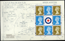 GRANDE BRETAGNE / CARNET DE PRESTIGE N° C 3046 FEUILLET N°4 UNIFORMES DE LA RAF OBLITERE - Postzegelboekjes