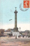 FRANCE - 75 - PARIS - Colonne De Juillet Et Place De La Bastille - Carte Postale Ancienne - Andere Monumenten, Gebouwen