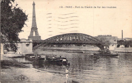 FRANCE - 75 - PARIS - Pont Des Chemins De Fer Des Invalides - Carte Postale Ancienne - Autres Monuments, édifices