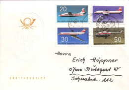 ALLEMAGNE / DDR/ ENVELOPPE FDC SERIE N° YVERT: 1217 à 1220- N° MICHEL: 1524 à 1527 - Otros & Sin Clasificación