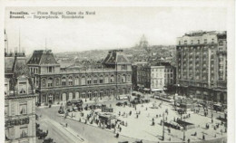 BRUXELLES-PLACE ROGIER-GARE DU NORD-TRAMS-HOTELS - - Chemins De Fer, Gares