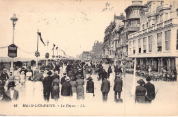 FRANCE - 59 - MALO LES BAINS - La Digue - Carte Postale Ancienne - Malo Les Bains