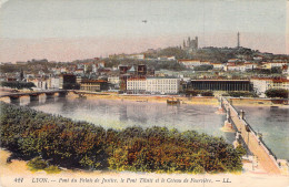 FRANCE - 69 - LYON - Pont Du Palais De Justice Le Pont Tilsitt Et Le Coteau De Fourvière - Carte Postale Ancienne - Sonstige & Ohne Zuordnung