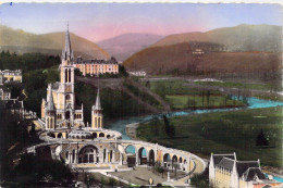 FRANCE - 65 - Lourdes - La Basilique Vue Du Château-Fort - Carte Postale Ancienne - Lourdes