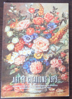 Calendrier 1979 Art Et Citation APBP Artiste Peint Avec Bouche Pied - 28 Pages - Groot Formaat: 1971-80