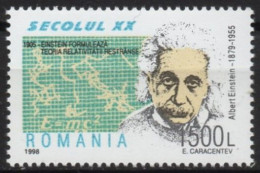 ROMANIA 1998 - 1v - MNH - Einstein Nobel Physics - Mathematics - Nuclear - Atoms Physik - Mathematik - Atome - Albert Einstein