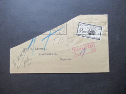 Irland / Éire 1938 Michel Nr.67 EF Nach Lichtenfels Bayern Gesendet Mit Rotem Stempel Nachgebühr 17 / Nachtaxiert! - Storia Postale