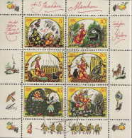 ALLEMAGNE / DDR / PETITE FEUILLE/ CONTE DE POUCHKINE N° 2543 à 2548 OBLITEREE - Altri & Non Classificati