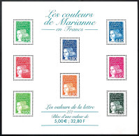 2001 - Y&T Bloc Feuillet N° 42 - Les Couleurs De Marianne En Franc - Bloc 2/2 - 5 €  - Neuf ** - Neufs