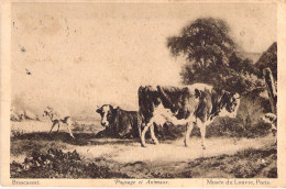 PEINTURE - Brascassat - Paysage Et Animaux - Vaches - Carte Postale Ancienne - Peintures & Tableaux