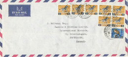 Kenya Air Mail Cover Sent To Denmark 27-9-1971 Topic Stamps - Kenya (1963-...)
