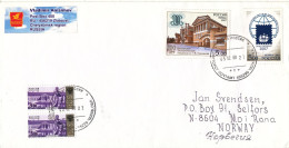 Russia Cover Sent To Norway 5-2-2008 Topic Stamps - Brieven En Documenten