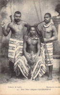 NOUVELLE CALEDONIE - Trois Frères Indigènes Calédoniens - Carte Postale Ancienne - Nouvelle Calédonie