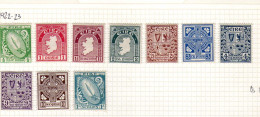 Irlande -(1922-23)  -  Serie Courante - Neufs* - MH - Unused Stamps