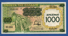 GREECE - P.111 – 1000 Drachmai 1939  AUNC, Serie M-088 216192 - Grèce