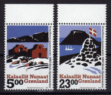 GROENLAND Greenland 2023 Paysage Drapeau Les 2 Val. MNH ** - Nuevos