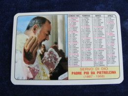 1993  PADRE PIO DI PETRALCINA  FOGGIA   RELIGIONE   Calendarietto - Small : 1991-00