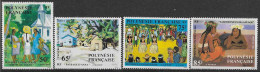 1984 POLYNESIE FRANCAISE 223-26** Tableaux - Unused Stamps