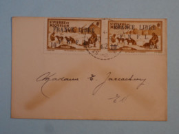 C  ST PIERRE & MIQUELON BELLE LETTRE FRANCE LIBRE RARE 1942 ST PIERRE  +N°250 274   SURCHARGES +AFF. PLAISANT + - Brieven En Documenten