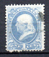 Col33 Etats Unis USA 1870 N° 50 Oblitéré Cote : 5,00€ - Used Stamps