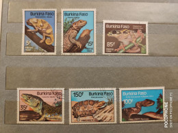 1985 Burkina Faso	Animals Snakes Turtles (F8) - Burkina Faso (1984-...)