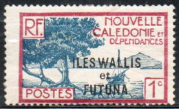 WALLIS AND FUTUNA ISLANDS 1930 1940 BAY OF PALETUVIERS POINT OVERPRINTED 1c MH - Unused Stamps