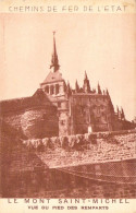 FRANCE - 50 - Le Mont Saint Michel - Vue Du Pie Des Remparts - Chemins De Fer De L'état - Carte Postale Ancienne - Le Mont Saint Michel