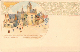 BELGIQUE - Exposition Internationale De Bruxelles 1897 - Quartier Du Vieux Bruxelles - Carte Postale Ancienne - Wereldtentoonstellingen