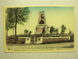 48884 - WATERLOO - MONUMENT DES BELGES - ZIE 2 FOTO'S - Waterloo