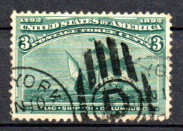 Col33 Etats Unis USA 1893 N° 83 Oblitéré Cote : 15,00€ - Used Stamps