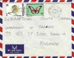 Cote D'Ivoire 1982 Abidjan Saddle-billed Stork Ephippiorhynchus Senegalensis Michel D672 Pseudacraea Boisduvali Cover - Storks & Long-legged Wading Birds