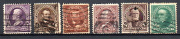 Col33 Etats Unis USA 1895 N° 112 à 117 Oblitéré Cote : 16,00€ - Used Stamps