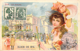 PUBLICITES - Spa Les Bains - Elixir De Spa - Salon De L'Alimentation - Carte Postale Ancienne - Werbepostkarten