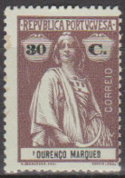 Lourenço Marques - 1914,   Ceres.    30 C.  Pap. Porcelana   ** MNH   MUNDIFIL  Nº 129 - Lourenco Marques