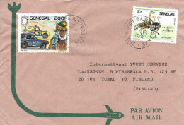 Senegal 1991 Ziguinchor PAR Ostrich Rally Paris-Dakar Car Moto Cover - Ostriches