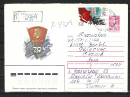 URSS. Entier Postal Ayant Circulé En 1988. Lénine. - Lénine