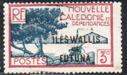 WALLIS AND FUTUNA ISLANDS 1930 1940 BAY OF PALETUVIERS POINT OVERPRINTED 3c USED USATO OBLITERE' - Gebruikt