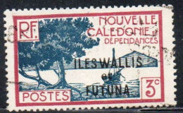 WALLIS AND FUTUNA ISLANDS 1930 1940 BAY OF PALETUVIERS POINT OVERPRINTED 3c USED USATO OBLITERE' - Usados