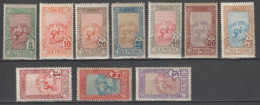 TUNISIE - 1906 - COLIS-POSTAUX - SERIE COMPLETE - YVERT 1/10 * MLH  - COTE = 80 EUR. - - Unused Stamps