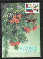 RUSSIE. N°5975 De 1992 Sur Carte Maximum. Nouvel An. - New Year