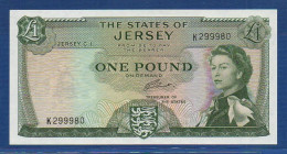 JERSEY - P. 8b – 1 Pound ND (1963)  UNC-, S/n K299980 - Jersey